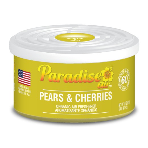 Odorizant organic Paradise Air cu pere și cireșe - parfum de pere și vișine (42 g)