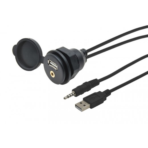 Priză USB / JACK cu 4 pini cu cablu