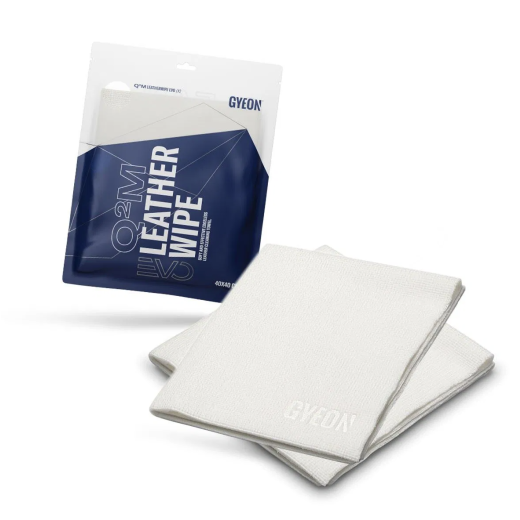 Lavete din microfibră pentru piele Gyeon Q2M LeatherWipe EVO, pachet de 2 bucăți (40 x 40 cm)