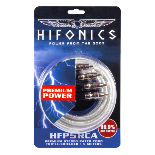 Cablu de semnal Hifonics HFP5RCA