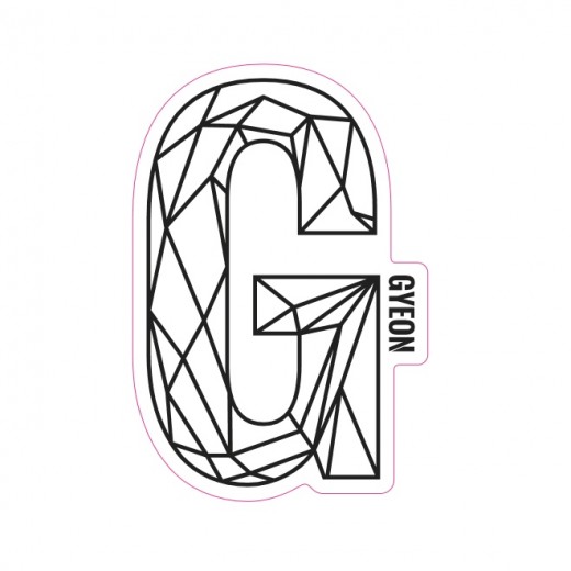 Autocolant Gyeon G Sticker Black (100 mm x 65,6 mm)