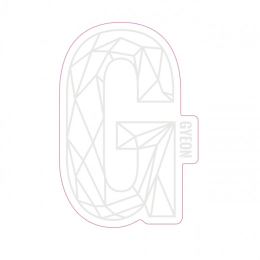 Autocolant Gyeon G Sticker White (100 mm x 65,6 mm)