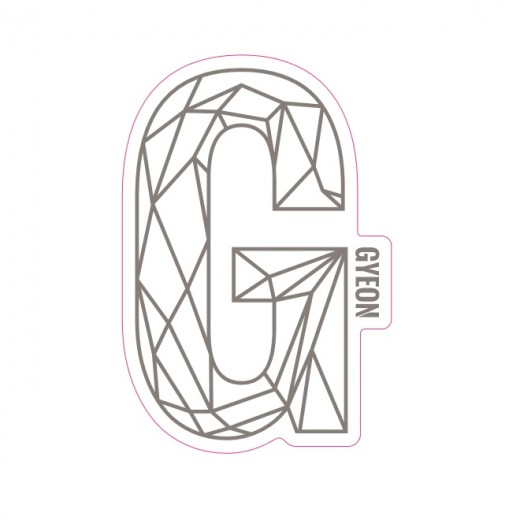 Autocolant Gyeon G Sticker Silver (100 mm x 65,6 mm)