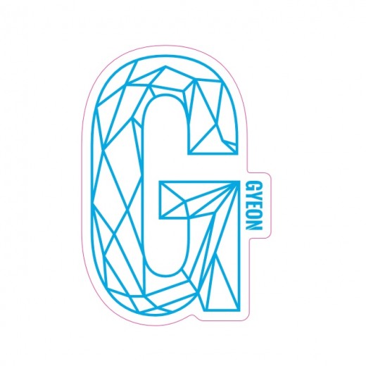 Autocolant Gyeon G Sticker Blue (100 mm x 65,6 mm)
