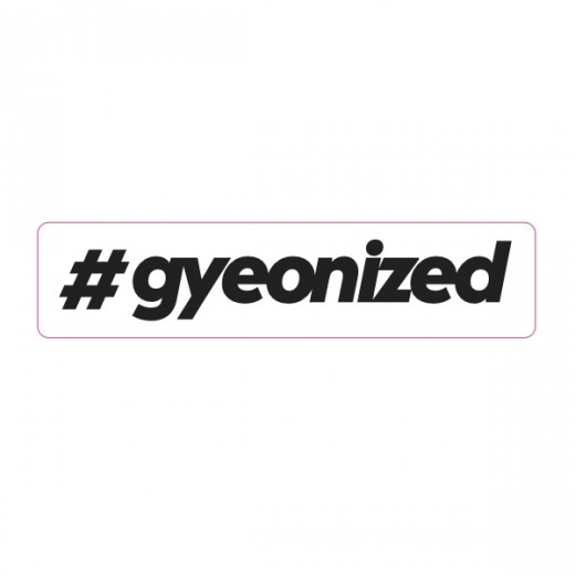 Autocolant Gyeon #gyeonized Sticker Black (17,9 mm x 100 mm)