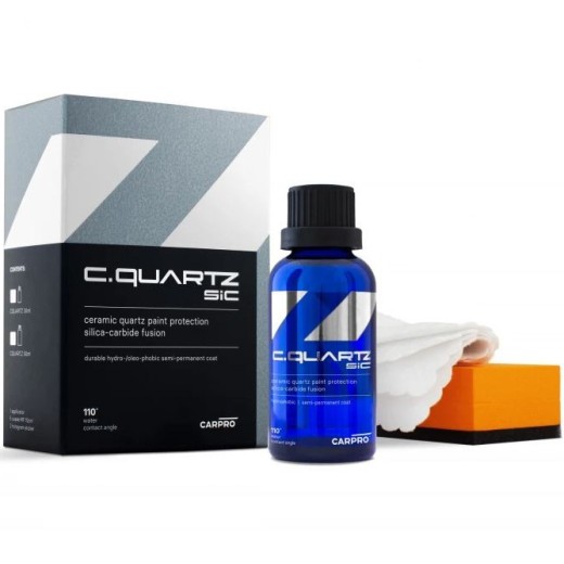 Protecție ceramică a vopselei CarPro CQuartz SiC Kit Pack (50 ml)
