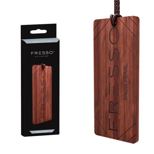 Parfum de agățat în lemn Fresso Snow Pearl Wooden Hanger