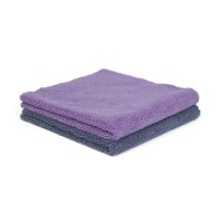 Prosop din microfibră Purestar Two Face Buffing Towel Mov/Gri